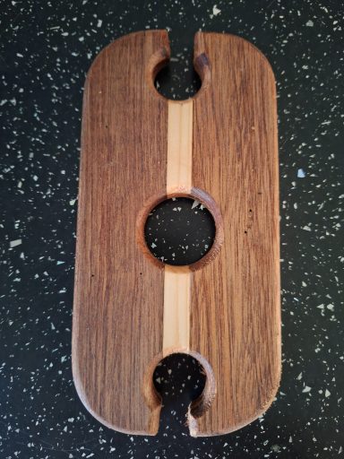 Mahogany & Oak Glass/Bottle Holder - £15