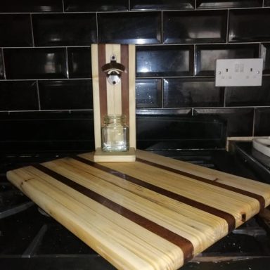 Cutting Board / Bottle Opener Combo